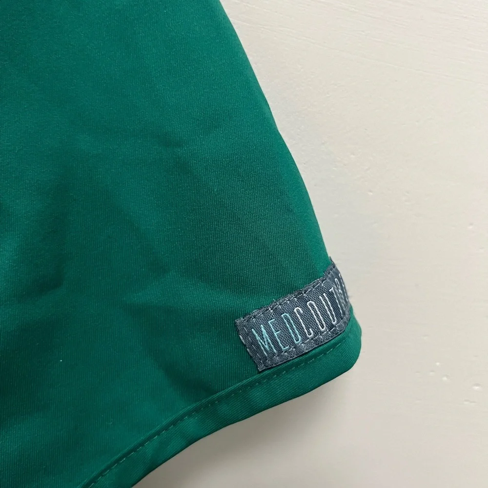 Med Couture Women's Teal Short Sleeve Top - Picture 3 of 5